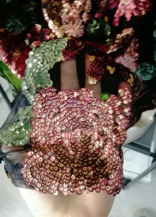 Платье вечернее с пайетками вышивкой в стиле 20-х годов мафия под винтаж платье4 фото