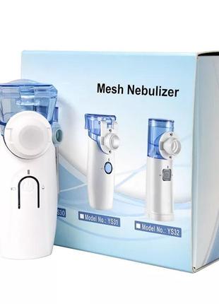 Портативний медичний міше небулайзер на батарейках із 2 масками. компактний ручний mesh-небулайзер для дітей9 фото
