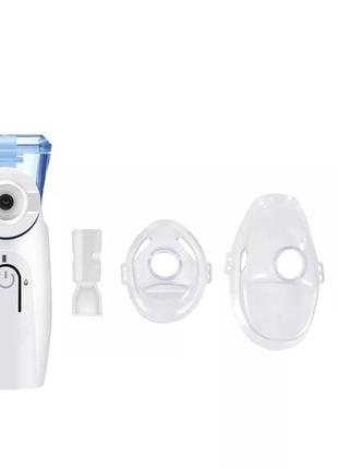 Портативний медичний міше небулайзер на батарейках із 2 масками. компактний ручний mesh-небулайзер для дітей5 фото