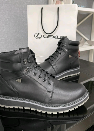 Ботинки мужские кожаные зимние lexus
