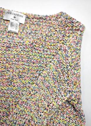 Свитер женский вязаный разноцветный от бренда rick cardone xs3 фото