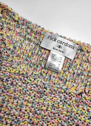 Свитер женский вязаный разноцветный от бренда rick cardone xs4 фото