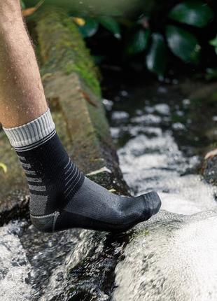 Водонепроницаемые спортивные носки нейлоновые, черно-серые m(40-42)8 фото