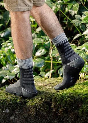 Водонепроницаемые спортивные носки нейлоновые, черно-серые m(40-42)6 фото