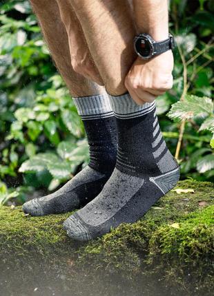 Водонепроницаемые спортивные носки нейлоновые, черно-серые m(40-42)9 фото
