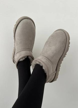 Жіночі ugg ultra mini goat suede premium 🩷1 фото