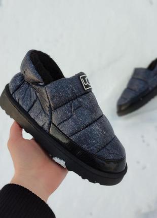 Короткі дутики уги черевики зимові кросівки мокасини сліпони лофери на хутрі6 фото