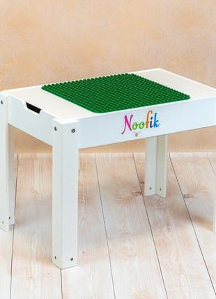 Світловий стіл-пісочниця noofik модель baby_ok з кишенею з лего-кришкой2 фото