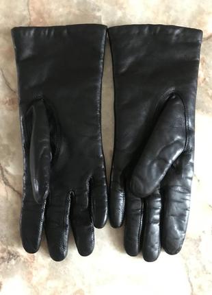 Кожаные лайковые перчатки