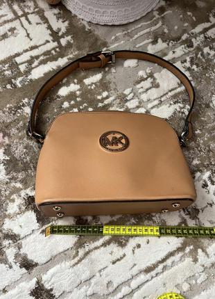 Коричневая женская сумка michael kors маленькая женская сумочка6 фото