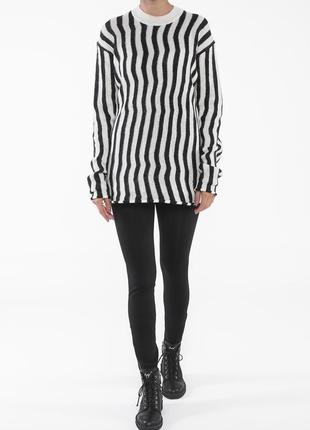 Женский свитер в полоску helmut lang striped sweater2 фото