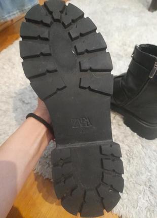 Кожаные сапоги zara4 фото