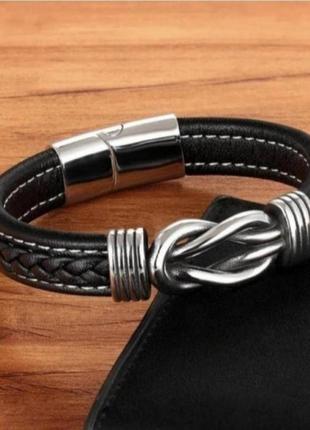 Браслет мужская натуральная кожа