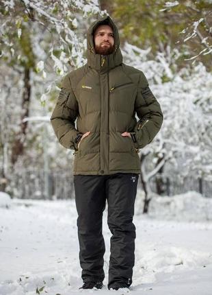 Чоловіча тепла зимова куртка курточка зима холофайбер