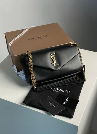 Кожаная сумка yves saint laurent