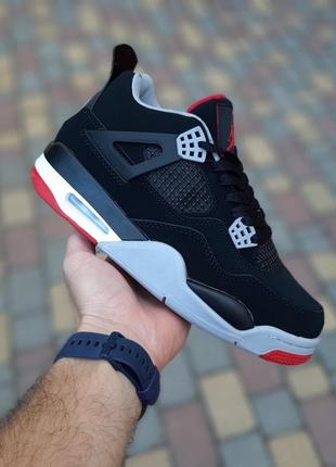 Зимние мужские кроссовки nike air jordan 4 retro ppsg paris saint germain😍5 фото