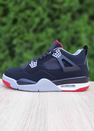 Зимние мужские кроссовки nike air jordan 4 retro ppsg paris saint germain😍6 фото