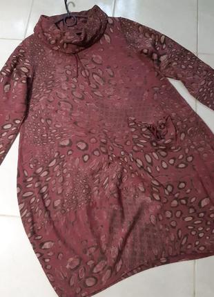 Платье бохо хлопковое на махровочке размер 40/42, италия5 фото