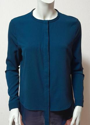 Модна сорочка/блузка темно-синього кольору samsoe,💯 оригінал, блискавичне надсилання 🚀⚡1 фото