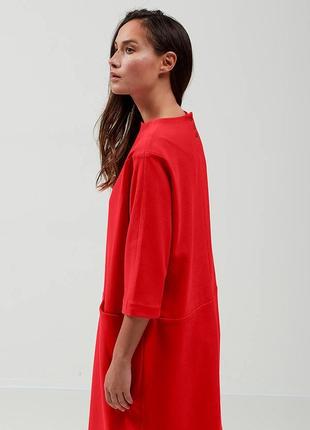 Платье кокон, красное от selected femme2 фото