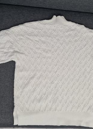 Белый свитер mohito в идеальном состоянии с вискозой10 фото