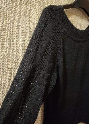 Теплый женский свитер вязаный4 фото