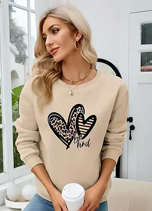 Базовий жіночий світшот "be kind" турція