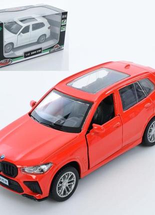 Джип металевий з гумовими колесами as-3026 автосвіт, 1:43, bmw x5m