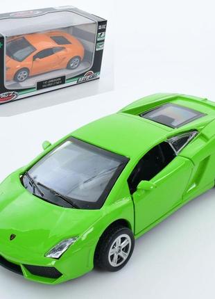 Машина металлическая инерционная с резиновыми колесами as-3035 автомир,lamborghini