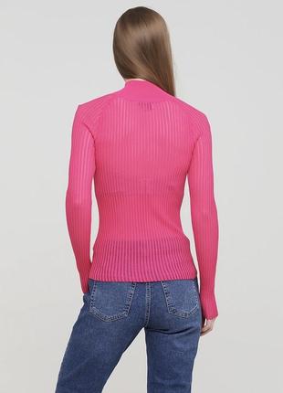 Гольф в сеточку, водолазка, реглан розовый от шведского бренда &other stories2 фото