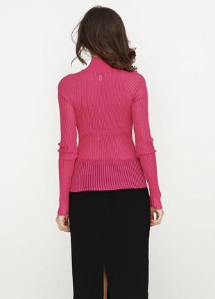 Гольф в сеточку, водолазка, реглан розовый от шведского бренда &other stories6 фото