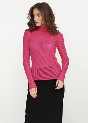 Гольф в сеточку, водолазка, реглан розовый от шведского бренда &other stories5 фото