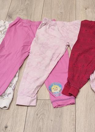 Лосіни штани штанікі рожеві зірочки фламінго слонікі3 фото