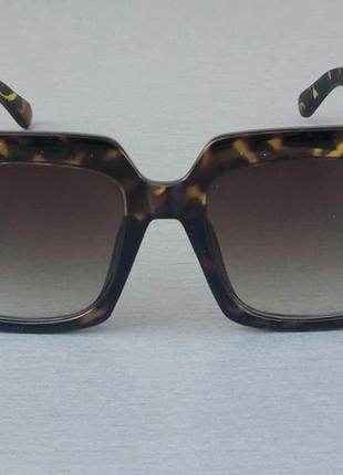 Fendi очки большие женские солнцезащитные тигровые коричневые