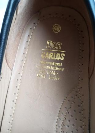Мужские кожаные туфли итальянского бренда don carlos.3 фото