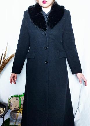 Розкішне довге пальто по фігурі2 фото