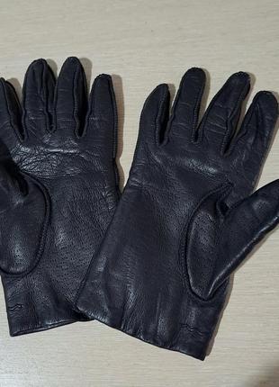 , 100% шкіра фірмові теплі шкіряні рукавички5 фото