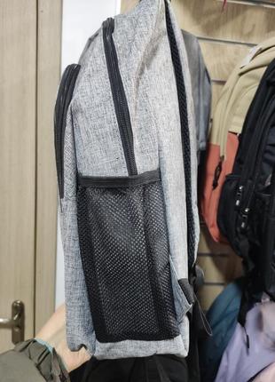 Рюкзак из ткани серый4 фото