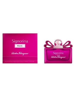 Оригинальный salvatore ferragamo signorina ribelle 100 ml ( сальватор феррагамо сингрина рыбел ) парфюмированная вода