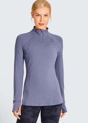 Crz yoga спортивный беговой лонгслив для спорта бега фитнеса зала йоги