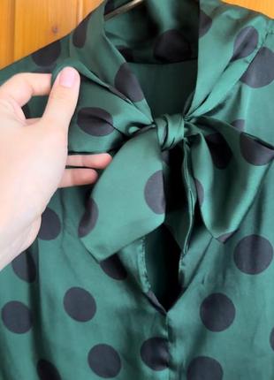 Блуза zara с бантиком на спине1 фото