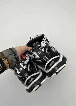 Кросівки trainer black/white runner sneakers8 фото