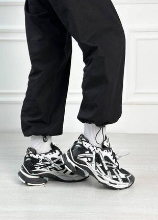 Кросівки trainer black/white runner sneakers4 фото