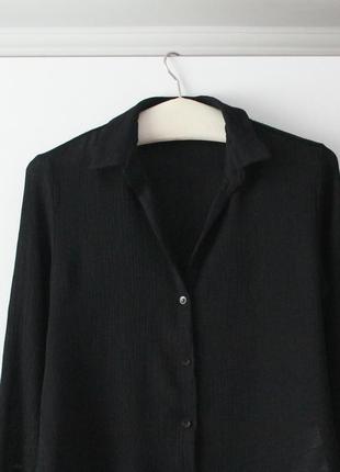 Черная рубашка жатка от primark3 фото