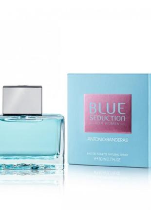 Оригінал antonio banderas blue seduction woman 80 ml ( бандерас блю седукшн ) туалетна вода