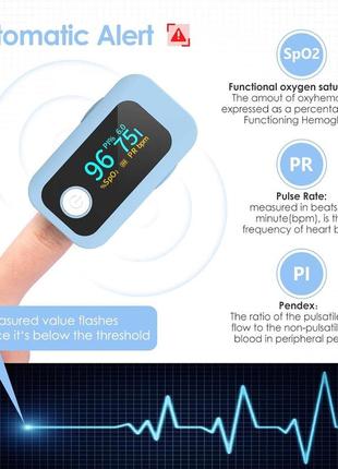 Профессиональный пальцевой пульсоксиметр wawech 4 в 1 spo2 pr pi6 фото