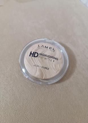 Пудра для лица хайлайтер hd highlighting powder lamel (402)