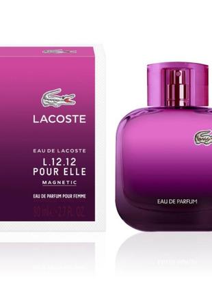 Оригінал eau de lacoste lacoste l. 12.12 pour elle magnetic 45 ml ( лакоста пур еллі магнетик) парфумована вода