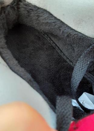 Nike air jordan 4 retro psg paris кросівки жіночі нубук шкіряні топ якість зимові з хутром ботінки сапоги високі теплі найк джордан чорні з червоним9 фото