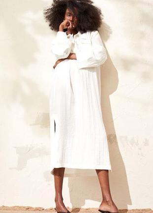 Оригинальное длинное платье-кафтан от бренда h&m 0983444002 разм. s